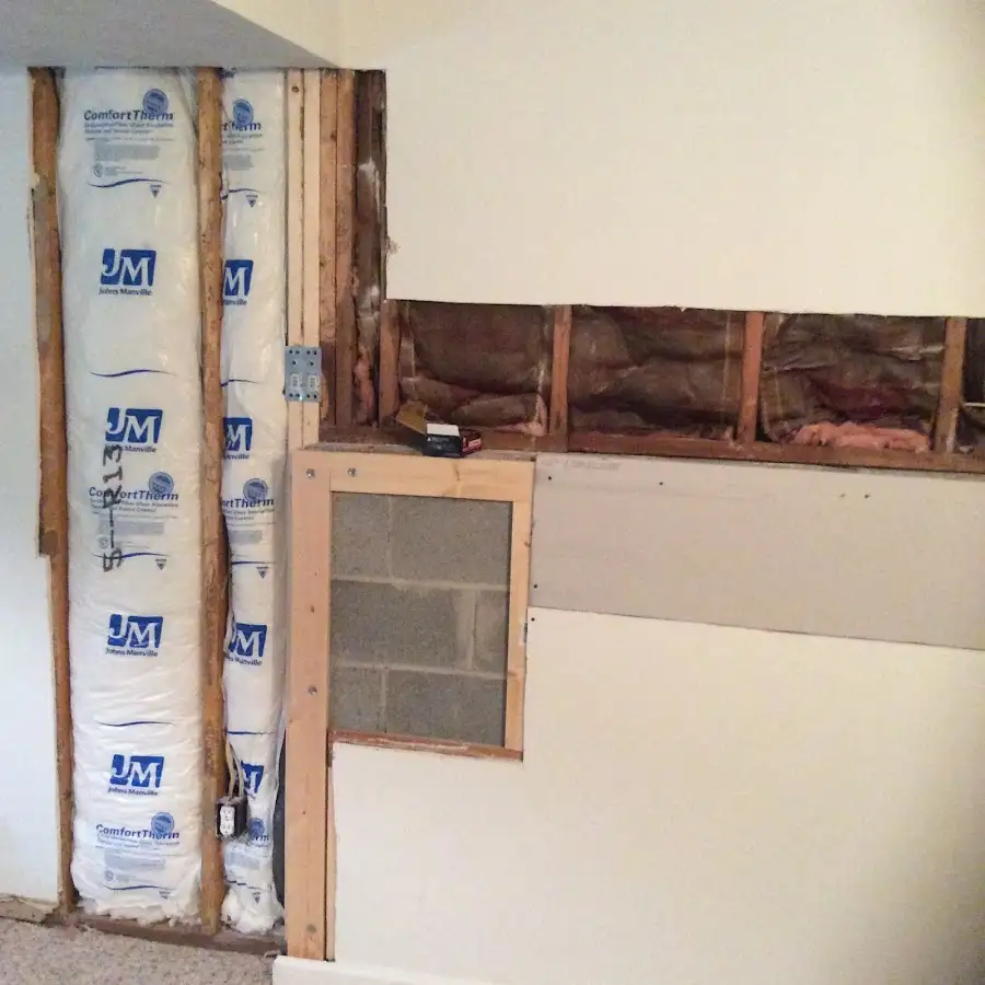 Wall insulation replacement during Contents Cleaning & Restoration in Pigeon Forge